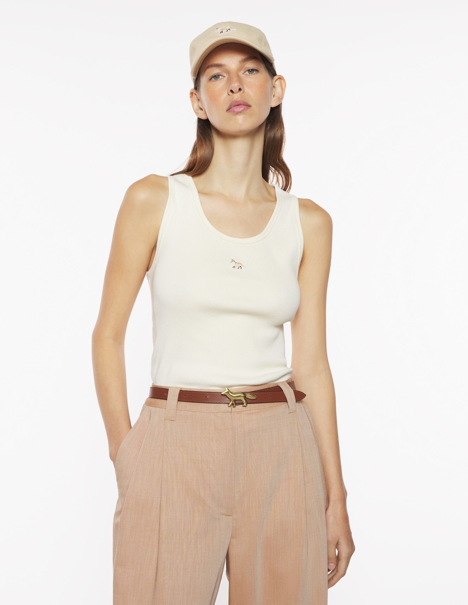 BABY FOX PATCH RIBBED TANK TOP - 3
