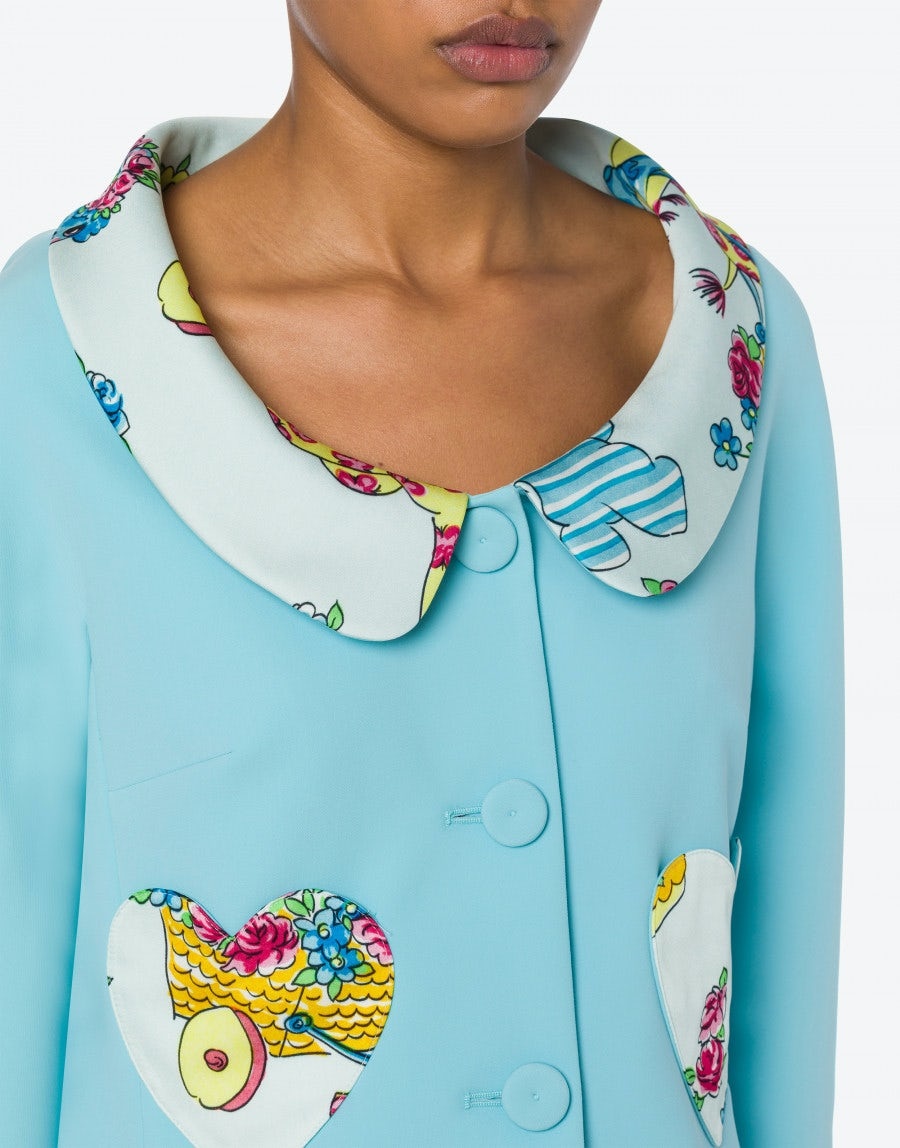 CALICO ANIMALS DETAILS CRÊPE JACKET - 4