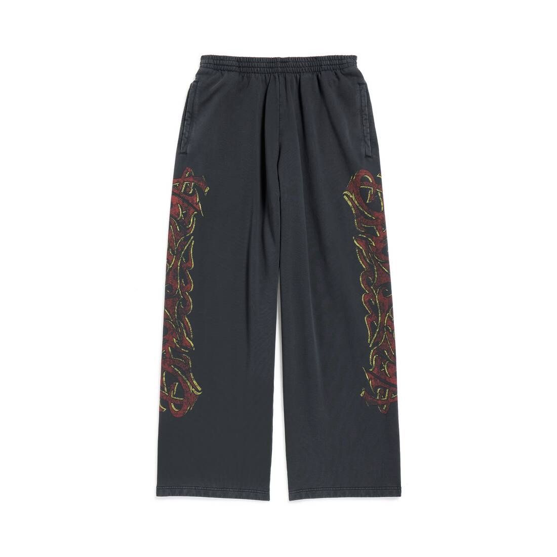 Offshore Baggy Sweatpants in Black Faded