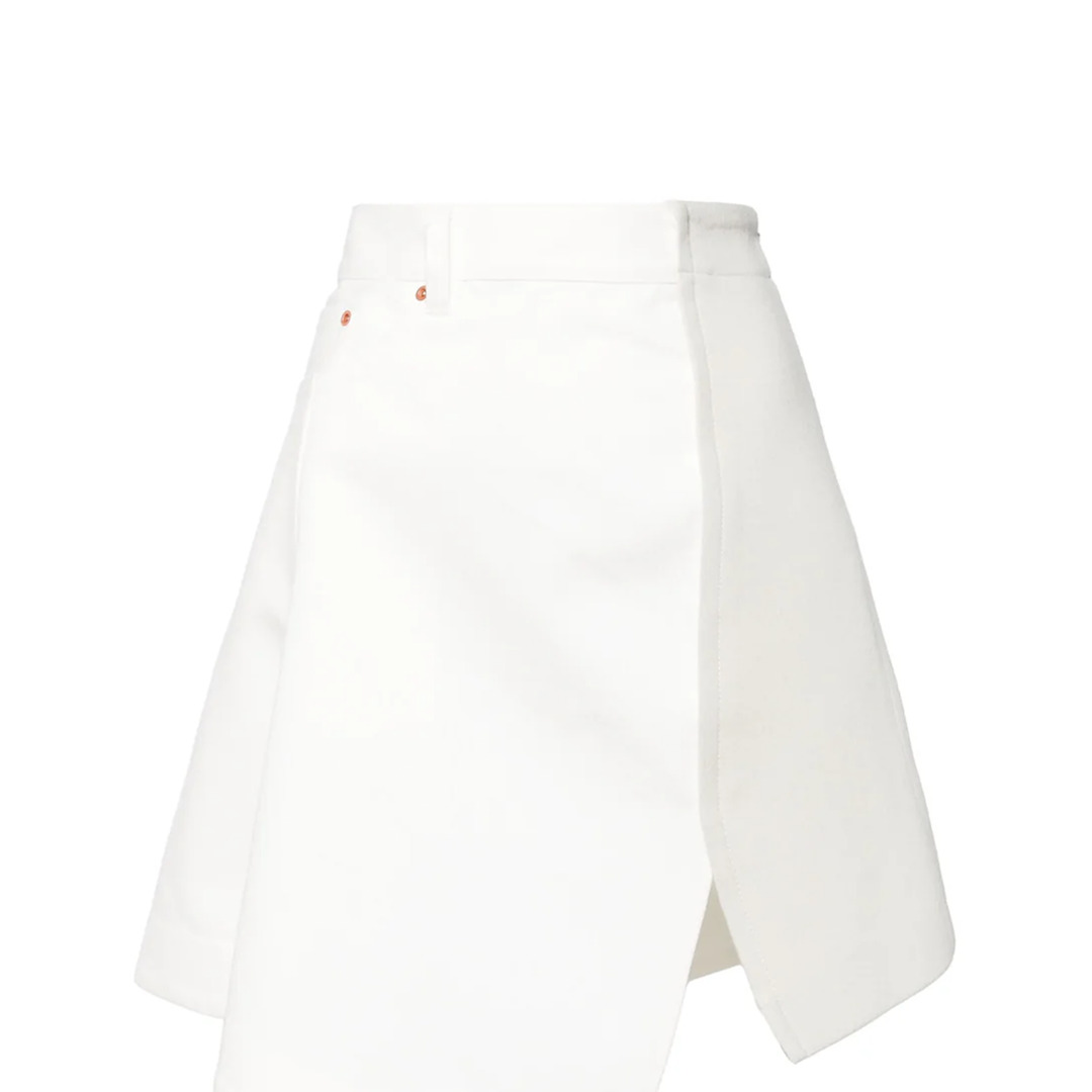 Denim x Wool Melton Skirt - 6