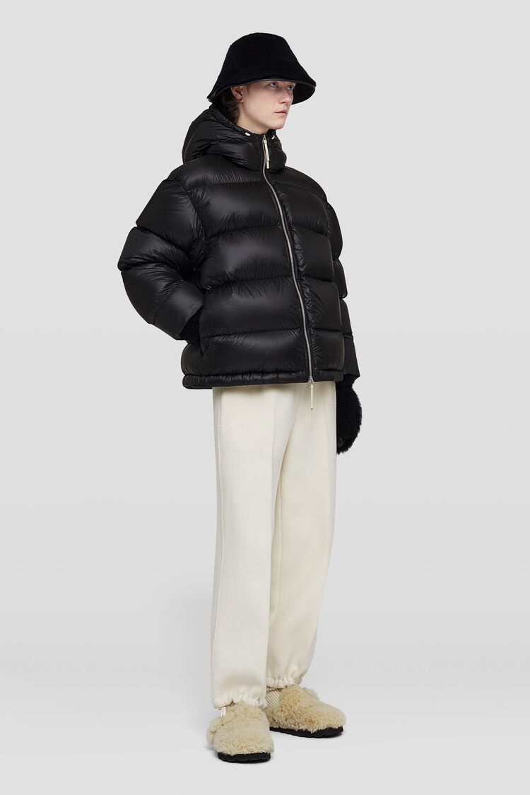 B.TRILL■Women Standard Glossy Heavy Down Jacket■送料込 Glossy-Down-Cotton-Jacket-