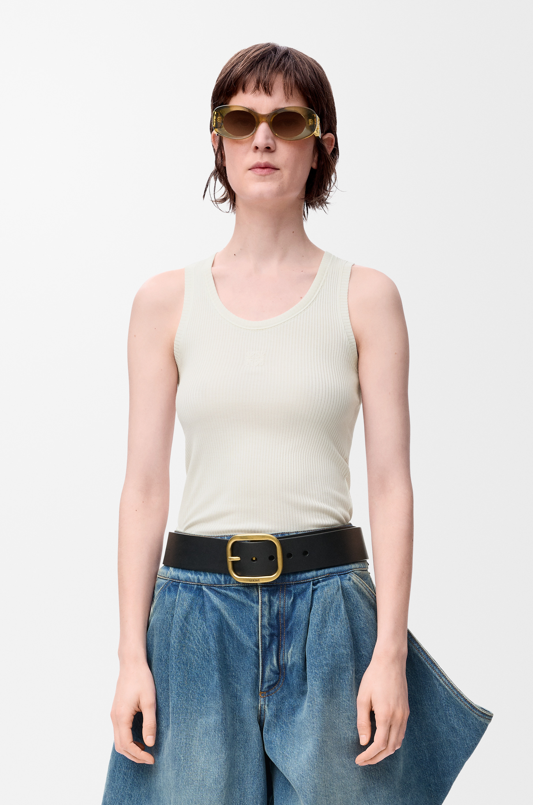 Anagram tank top in silk - 3