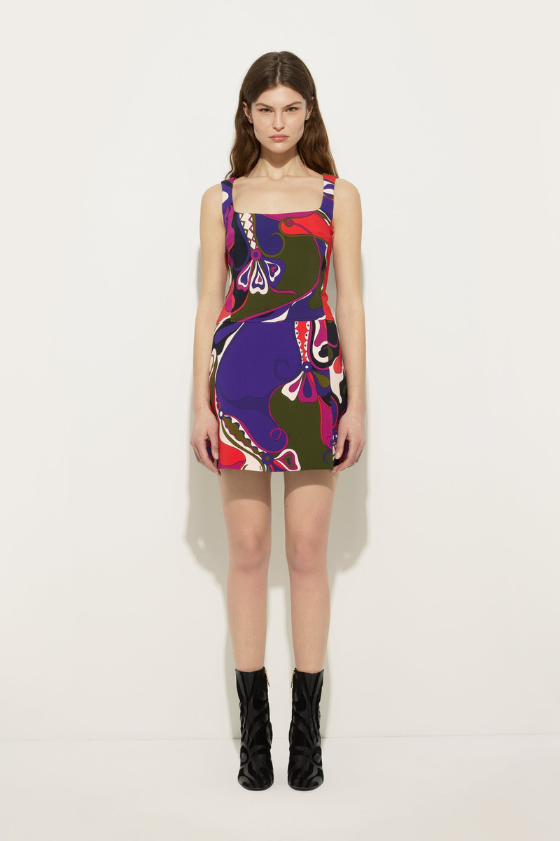 PUCCI ORCHIDEE PRINT SHORT DRESS outlook