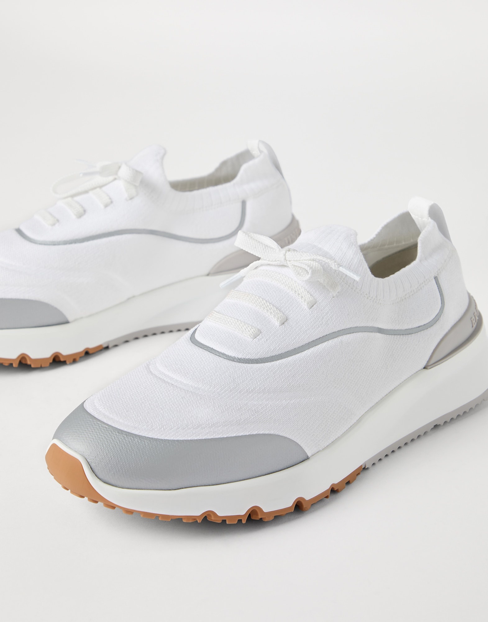 Techno cotton knit runners with heat-bonded details - 3
