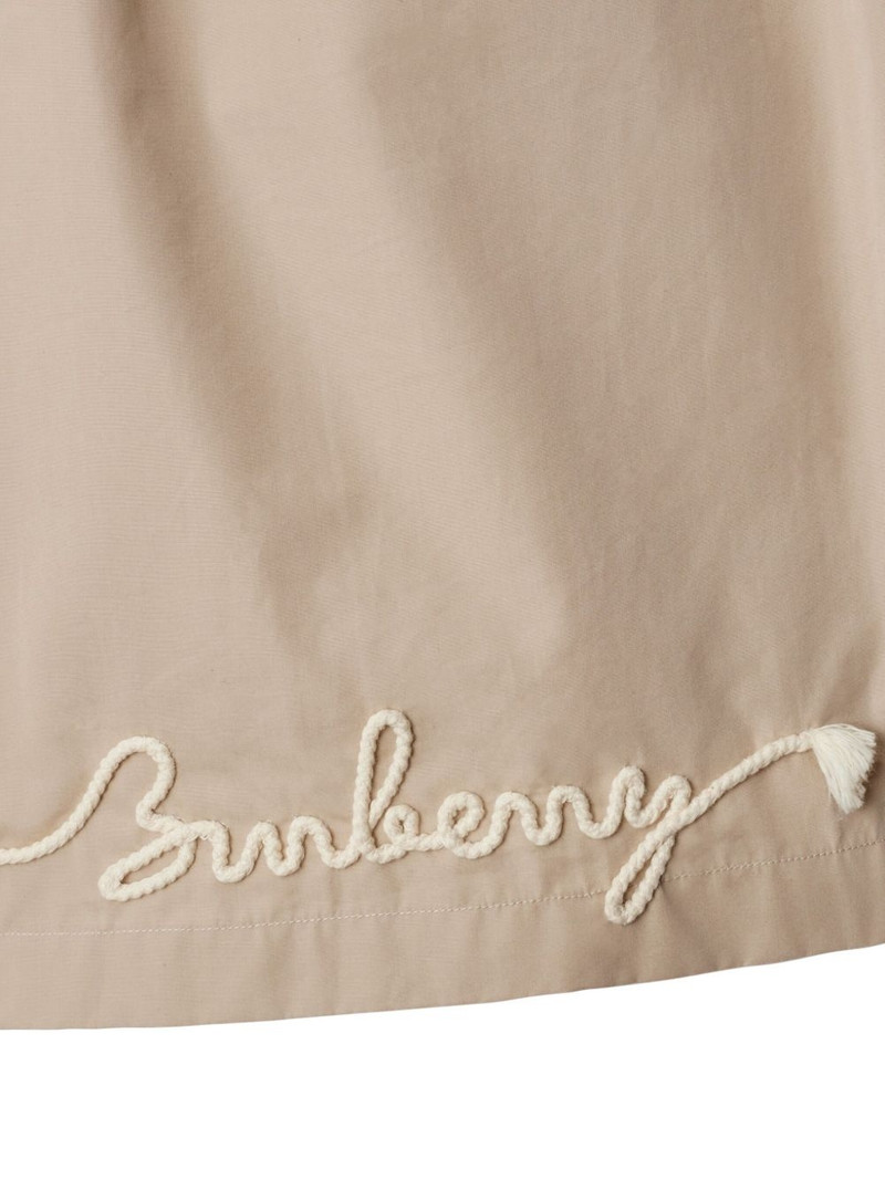 Burberry knot-logo cotton shorts outlook