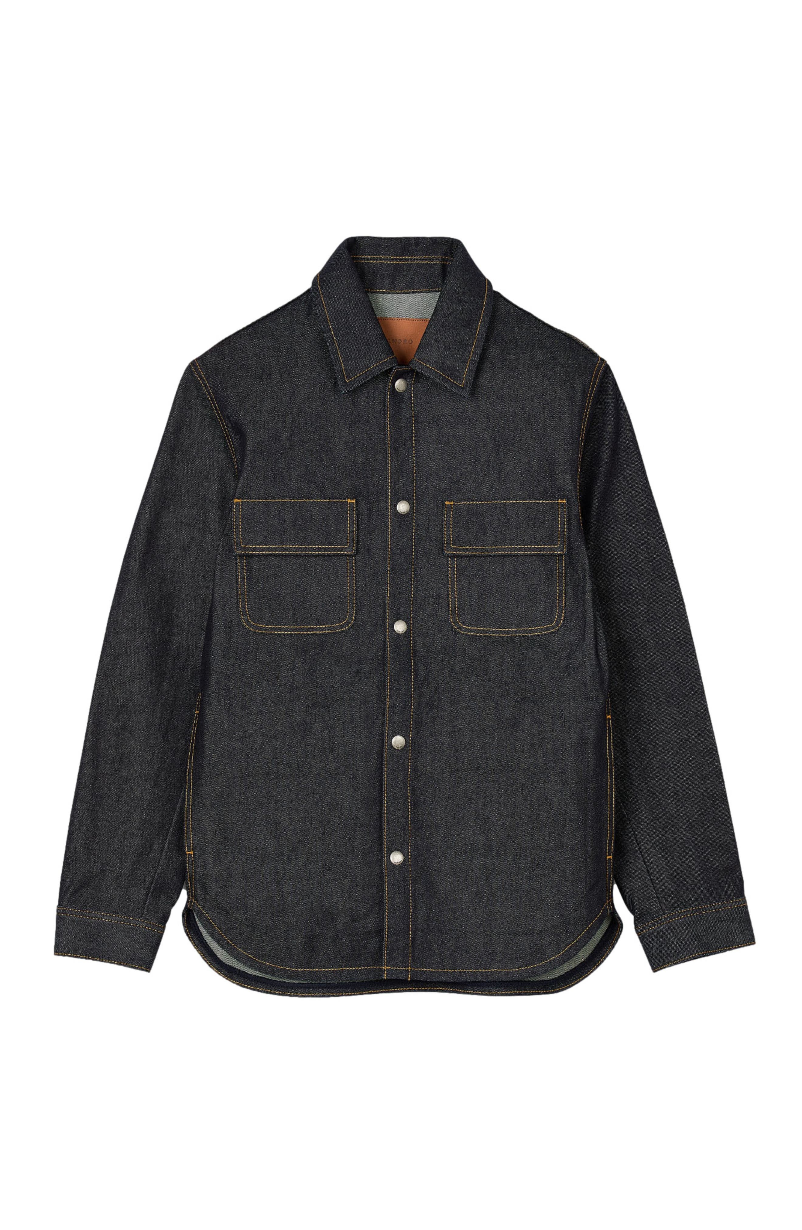 SANDRO Denim overshirt in Raw-Denim at Nordstrom - 5