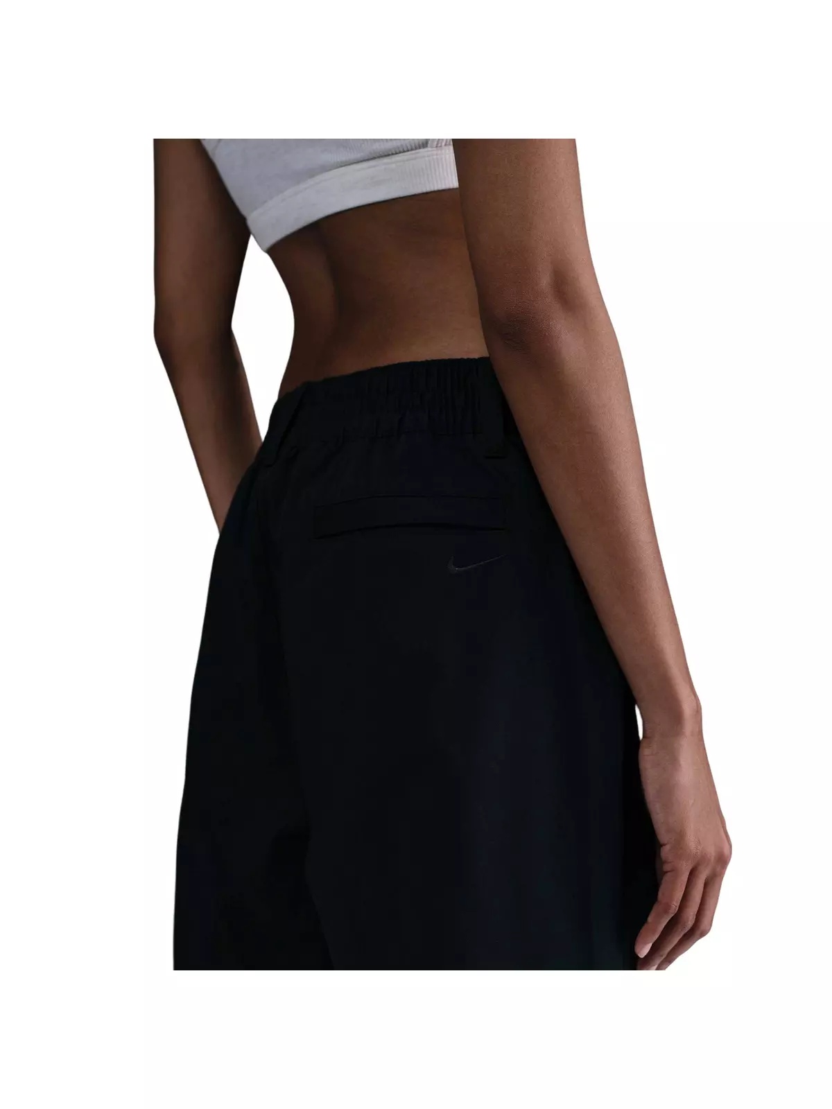Women's Sportswear Collection Mid-Rise Twill Pants - Black - 2