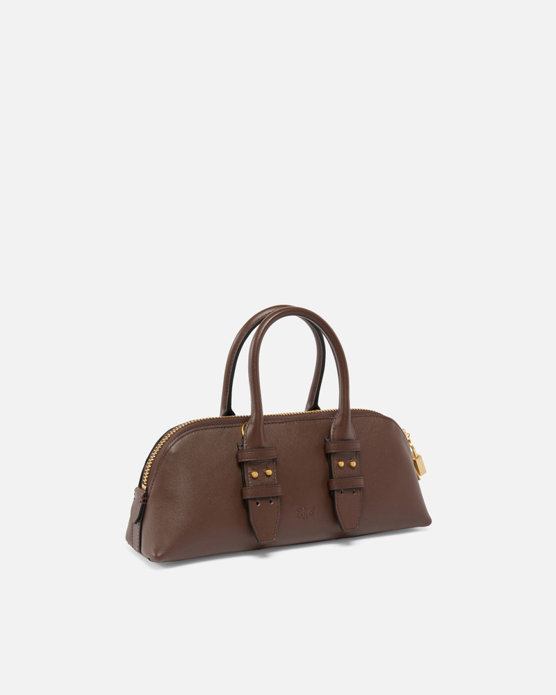 PINKO SMALL LEATHER ESCAPE BAG BAGUETTE outlook