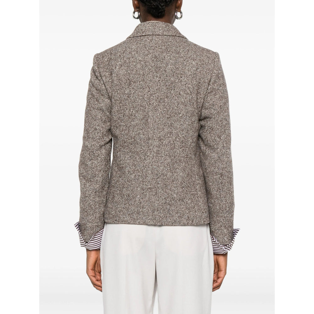 Brunello Cucinelli Brown Jackets - Blazers Women - 5