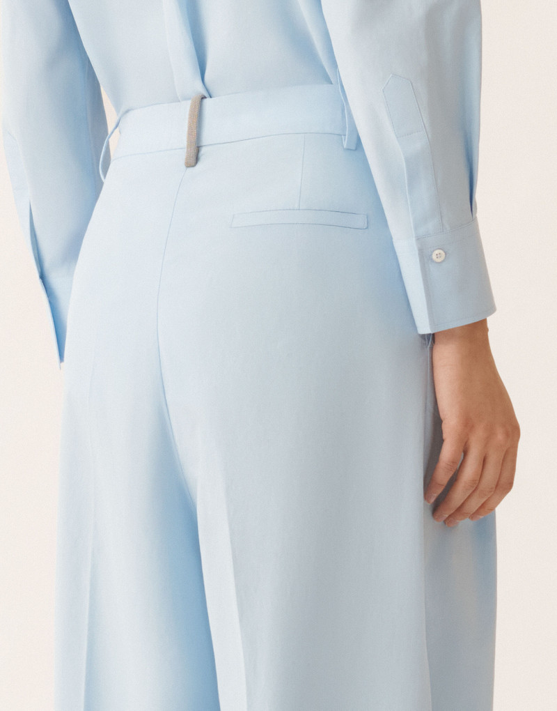 Sky blue poplin pants 5