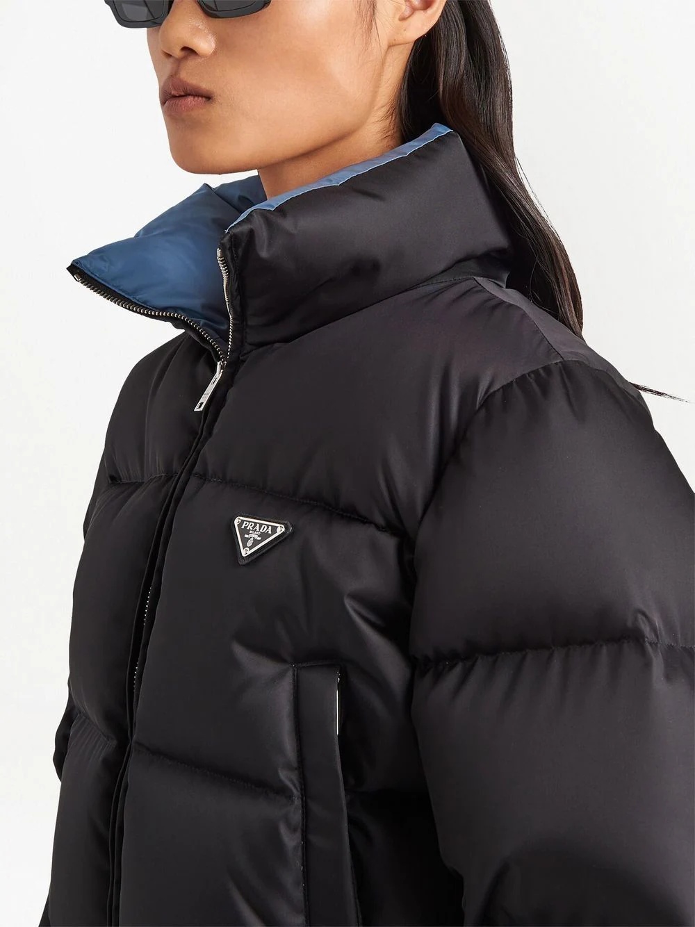 Re-Nylon cropped padded jacket - 4