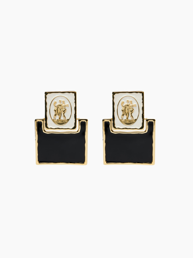 Cream Three Graces Earrings 3