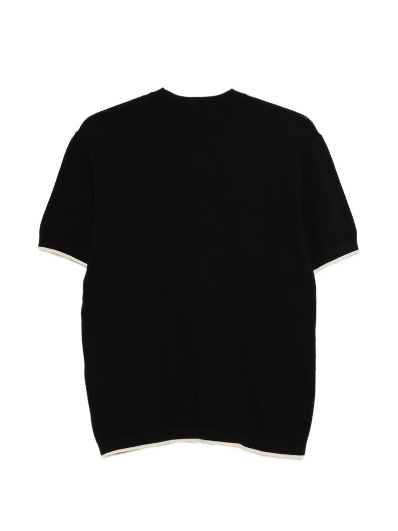 EMPORIO ARMANI stripe-detail T-shirt outlook