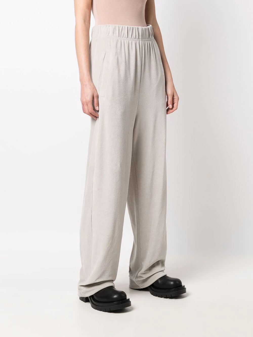 logo-print wide-leg track pants - 3