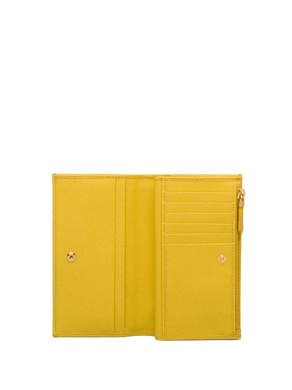 Saffiano logo plaque wallet - 3