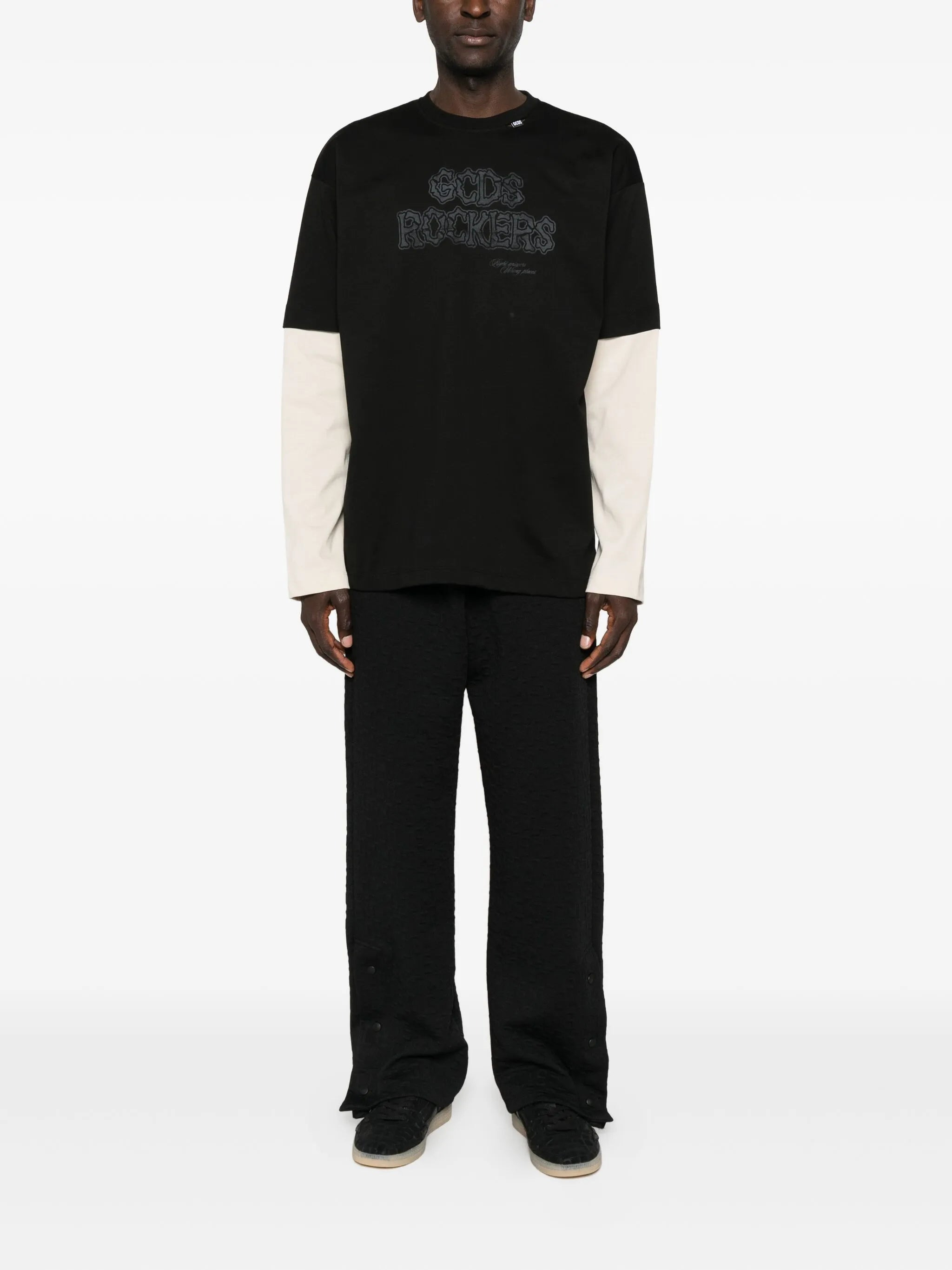 Gcds Long-sleeve Logo-print T-shirt - 2
