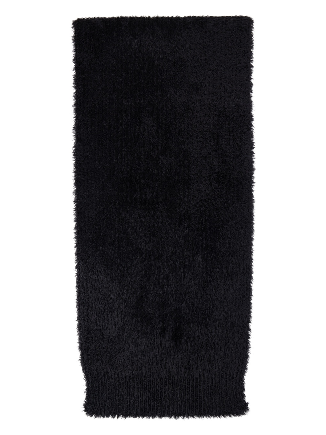 Black Fluffy Scarf - 2