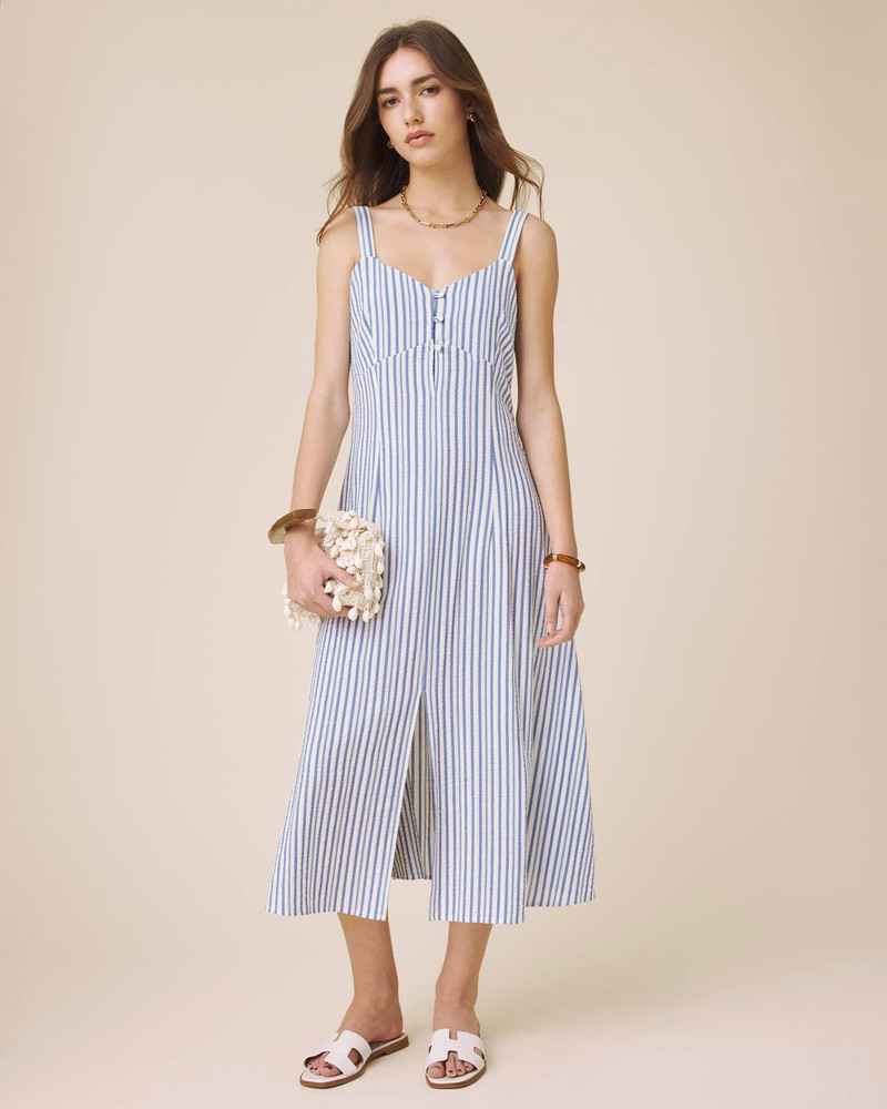Splendid Madelyn Stripe Midi Dress outlook