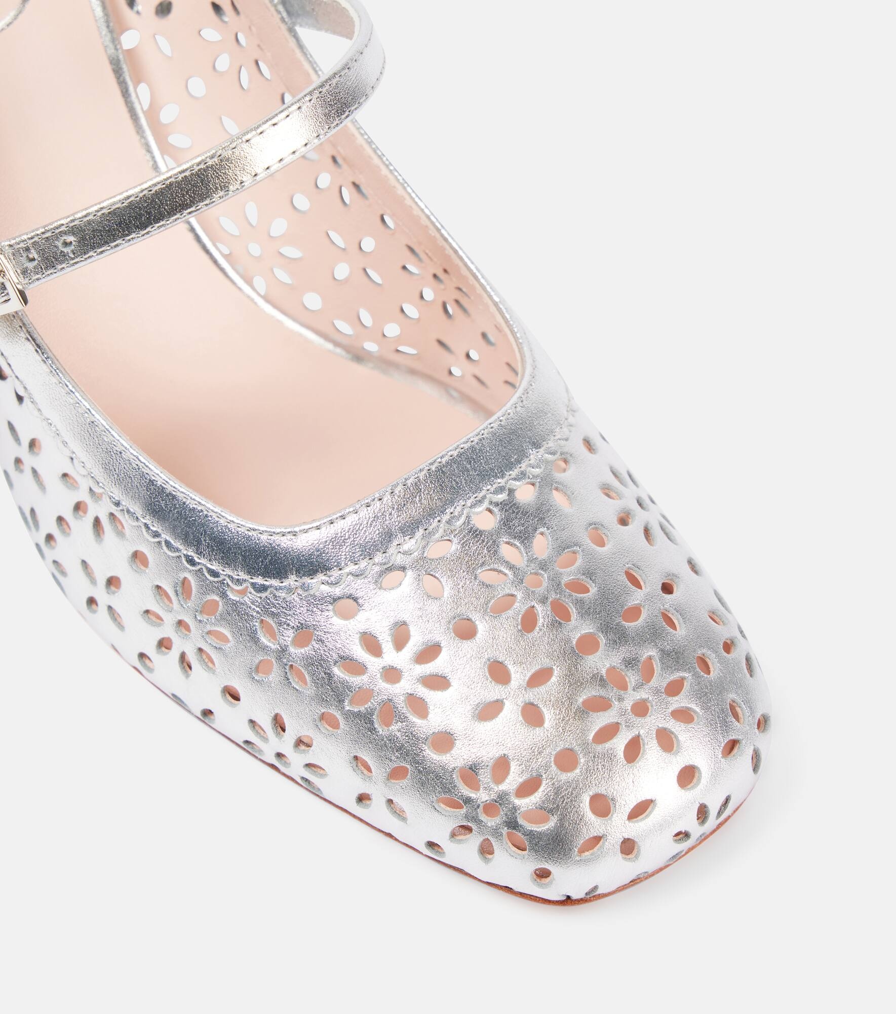 Très Vivier metallic leather Mary Jane pumps - 5