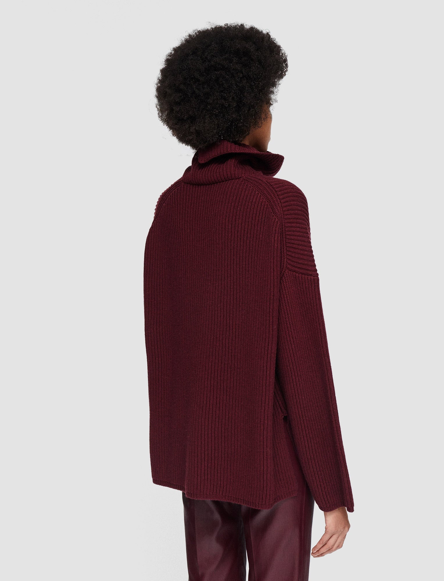 Light Cardigan Stitch High Neck Jumper - 4
