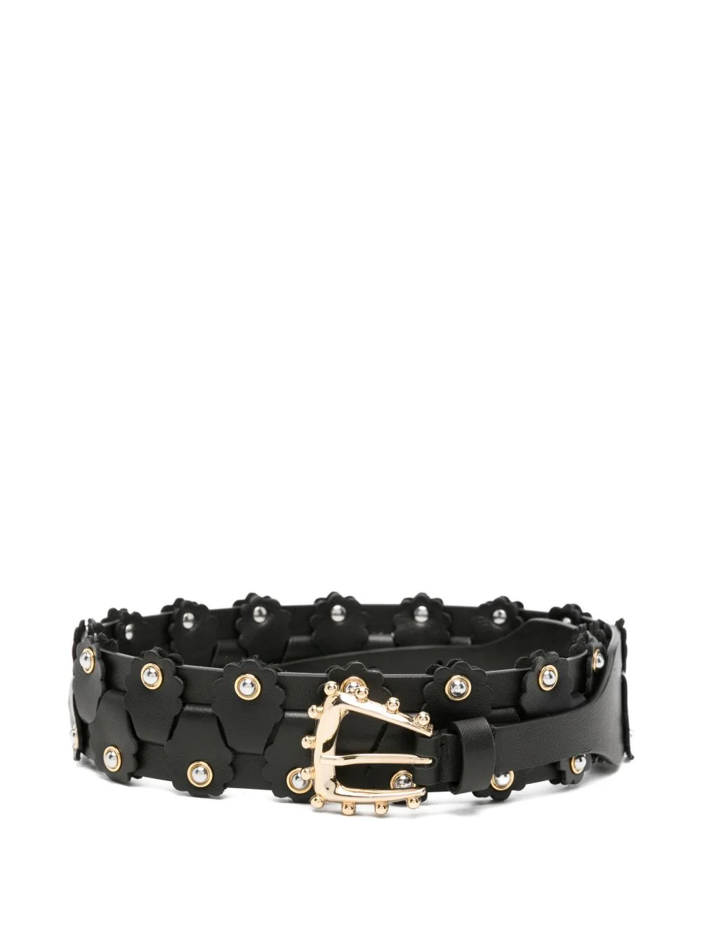 flower-embellished belt - 1