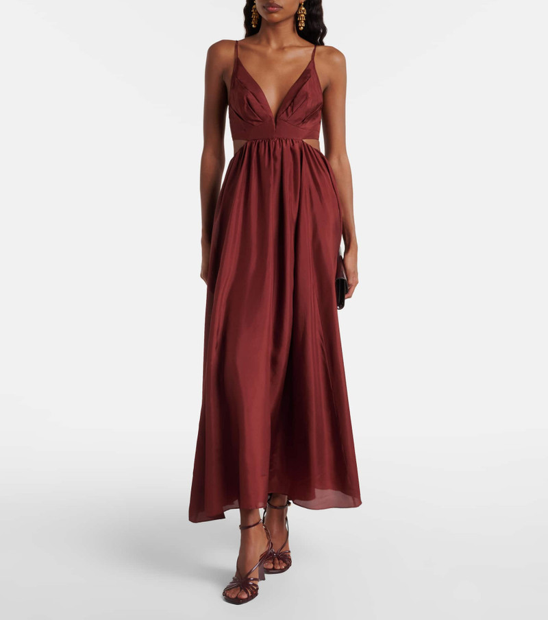 Zimmermann Aura 85 patent leather wedge sandals outlook