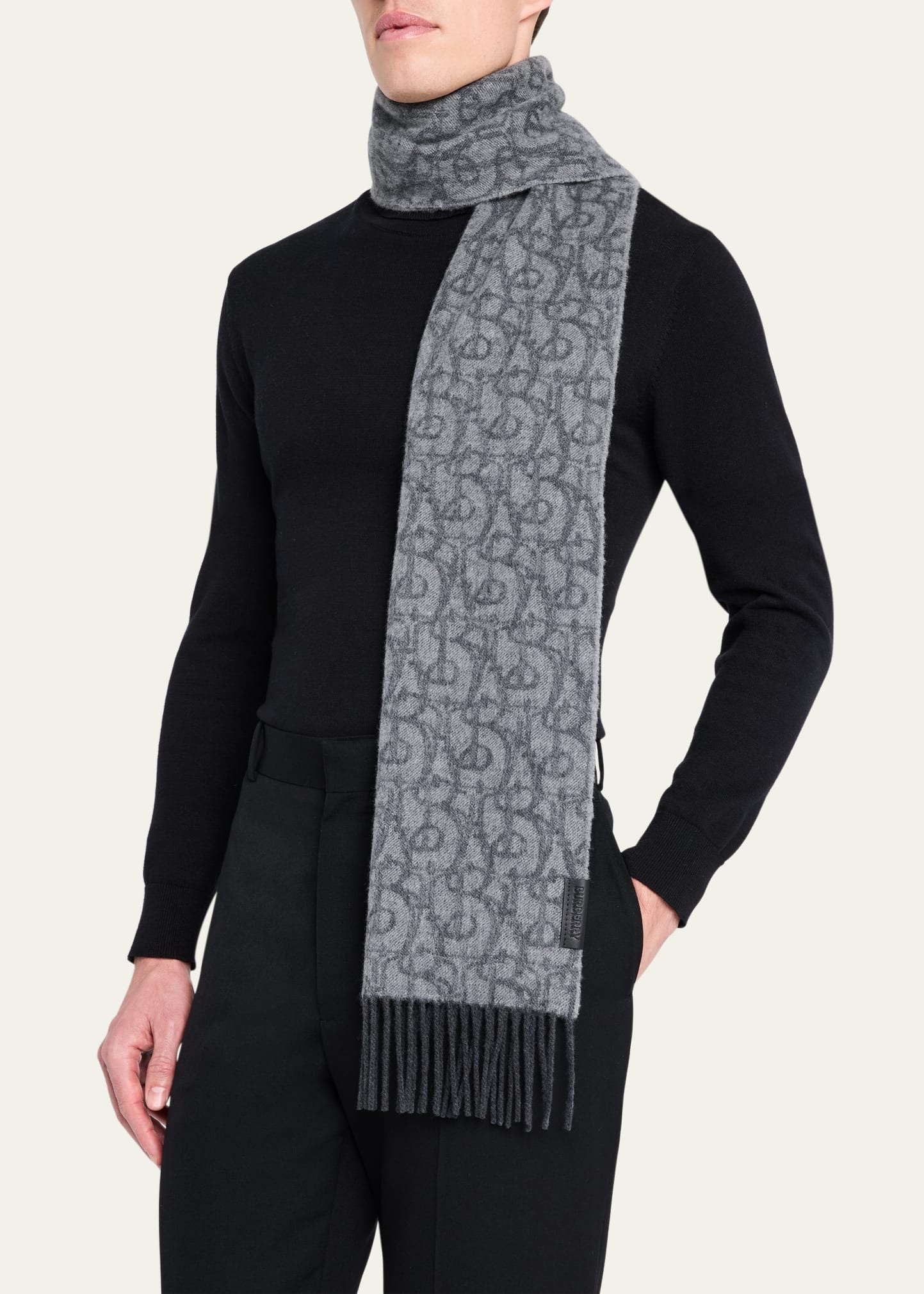 Men's B Charm Cashmere Scarf - 3