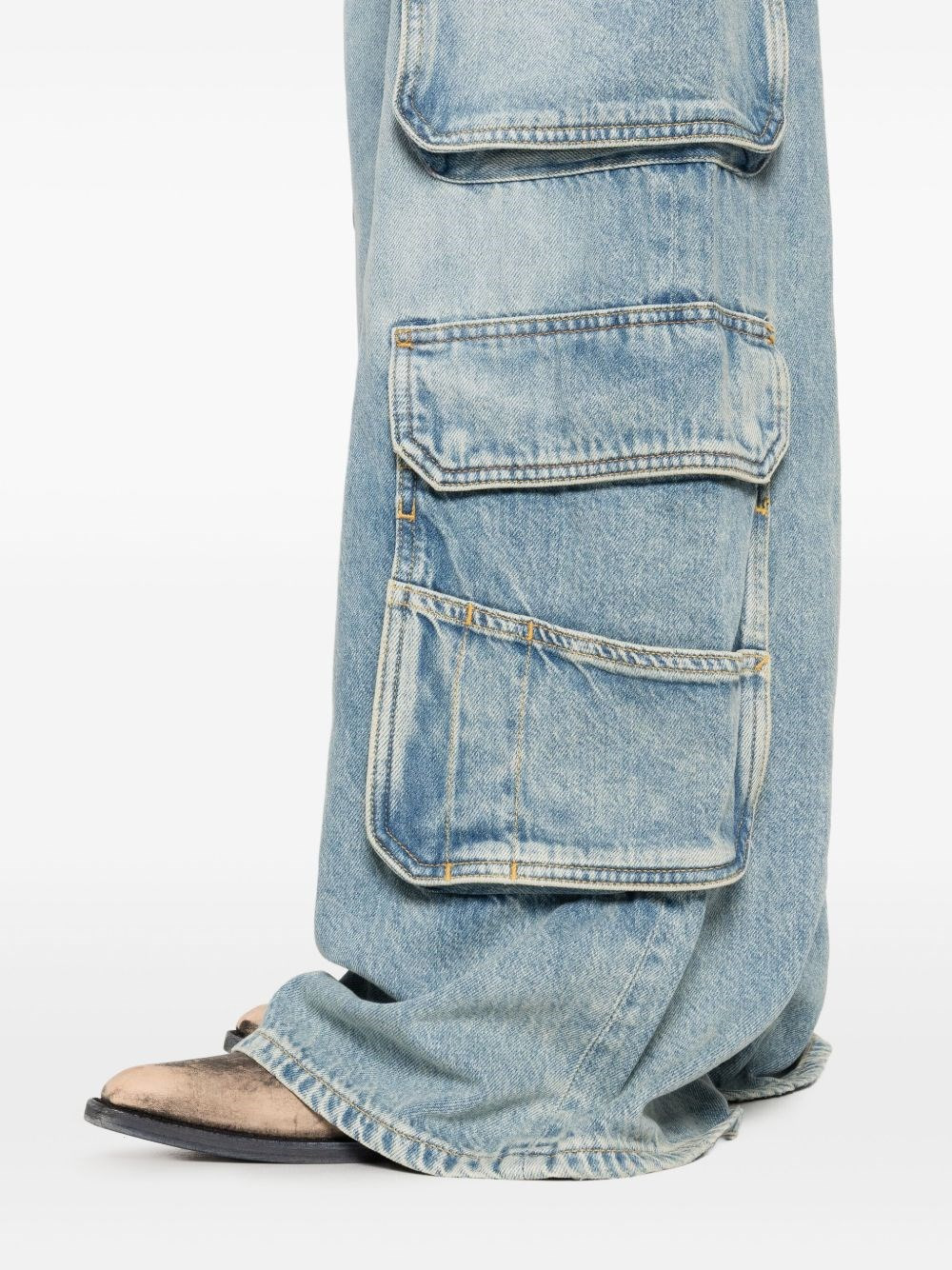 Cargo denim jeans - 5