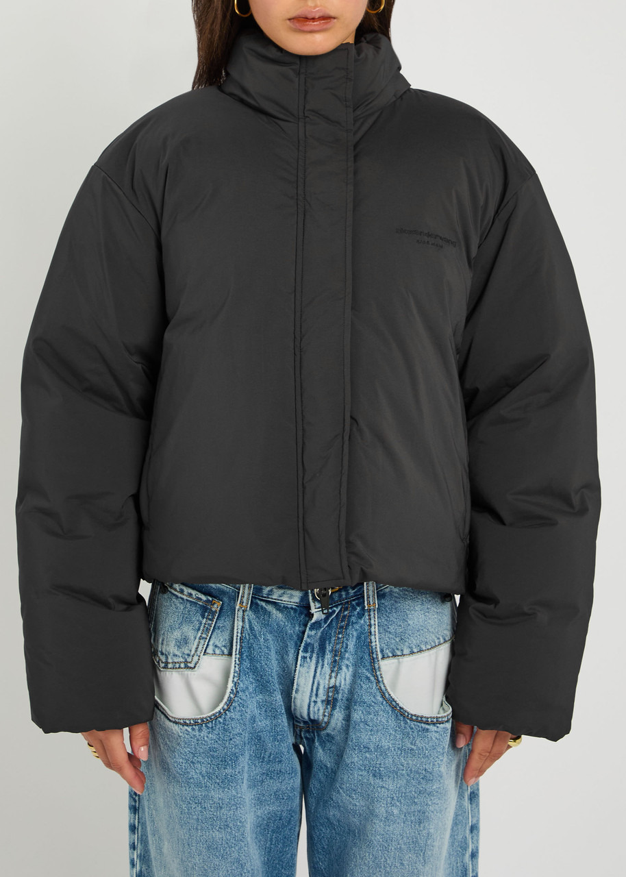 Alexander Wang Logo-embroidered Quilted Shell Jacket - 6