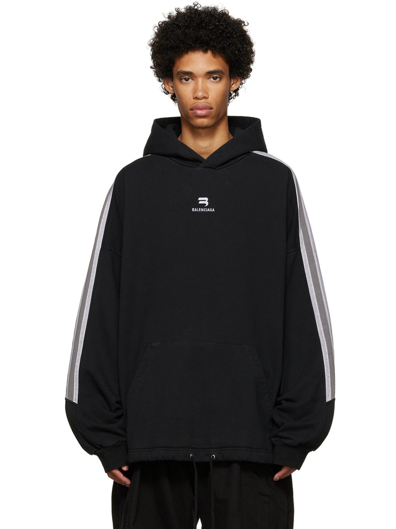 Black Sporty B Hoodie - 1