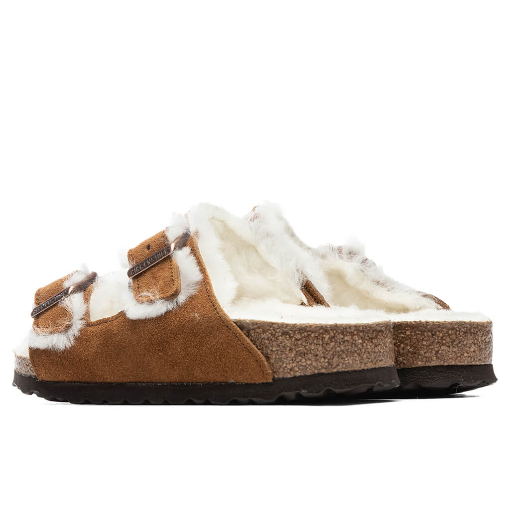 BIRKENSTOCK WOMEN'S NARROW ARIZONA SHEARLING - MINK - 4