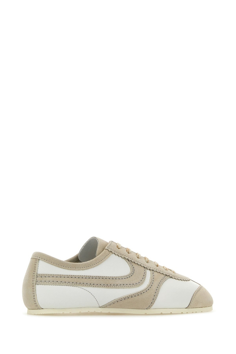 Dries Van Noten Two-tone leather and suede sneakers outlook