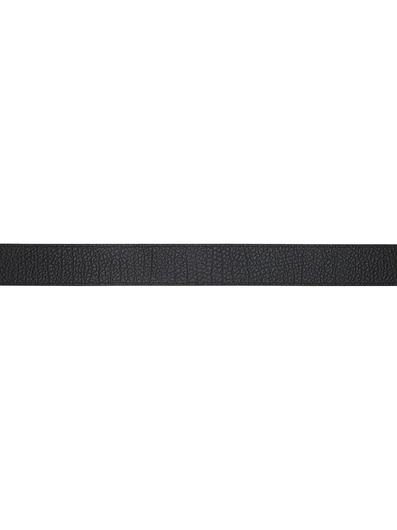 TOM FORD Black Grain Leather Oval Belt outlook