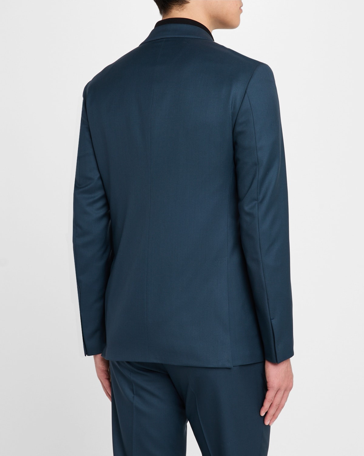 Men's Solid Wool Suit - 9