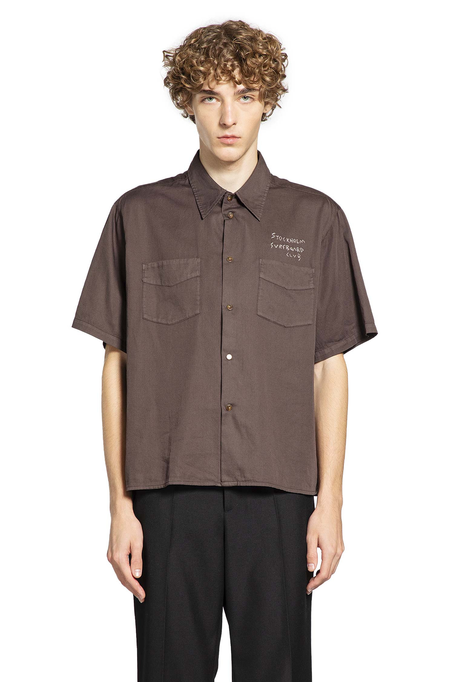Stockholm Surfboard Club Man Brown Shirts - 1