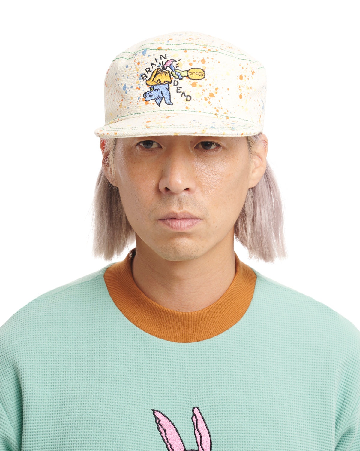 Dickies Embroidered Painters Cap - White Splatter - 4