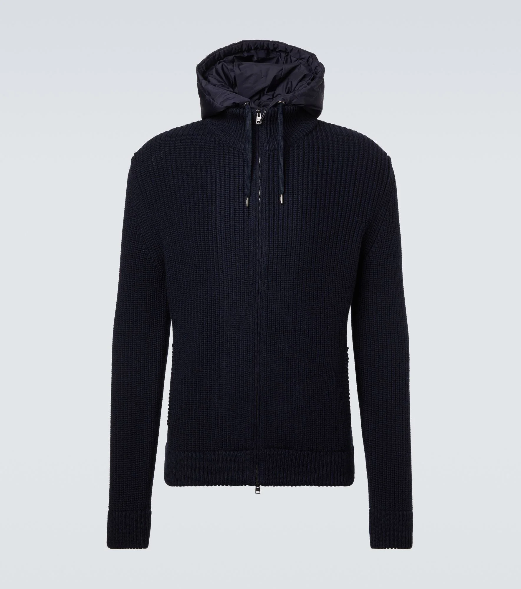 Ribbed-knit wool jacket - 1