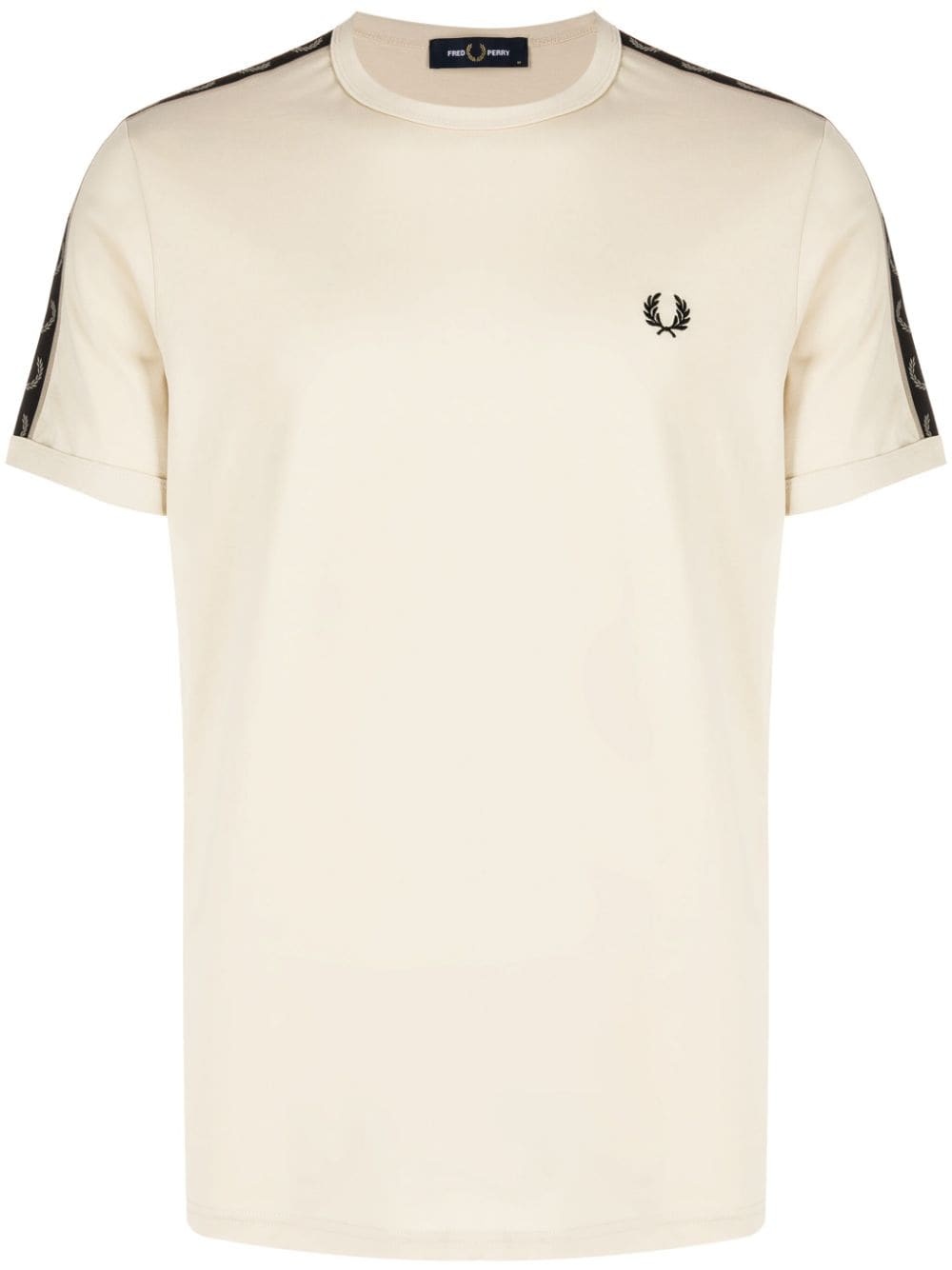 logo-embroidered cotton T-shirt - 1