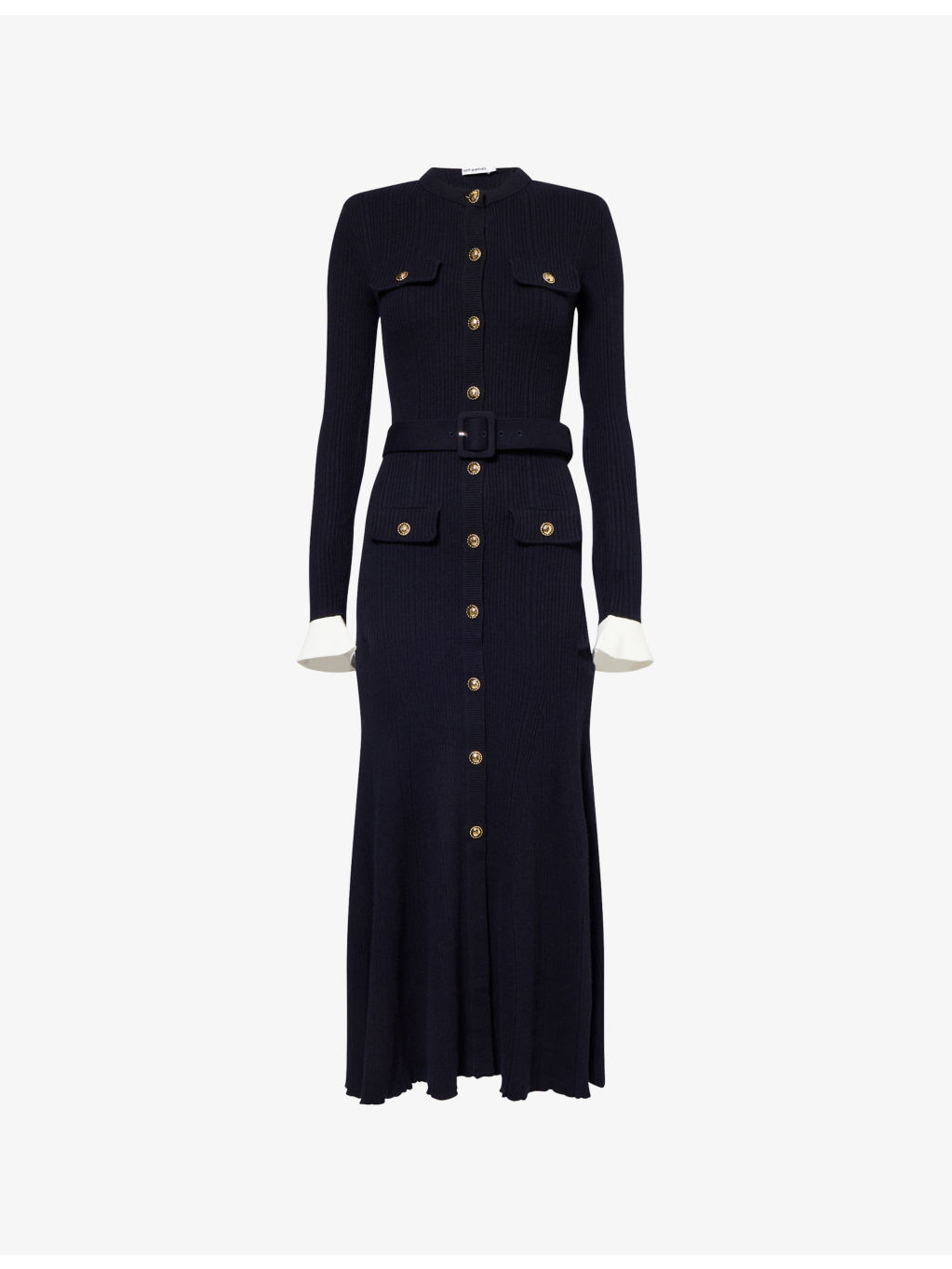 Viscose Knit Midi Dress - 1