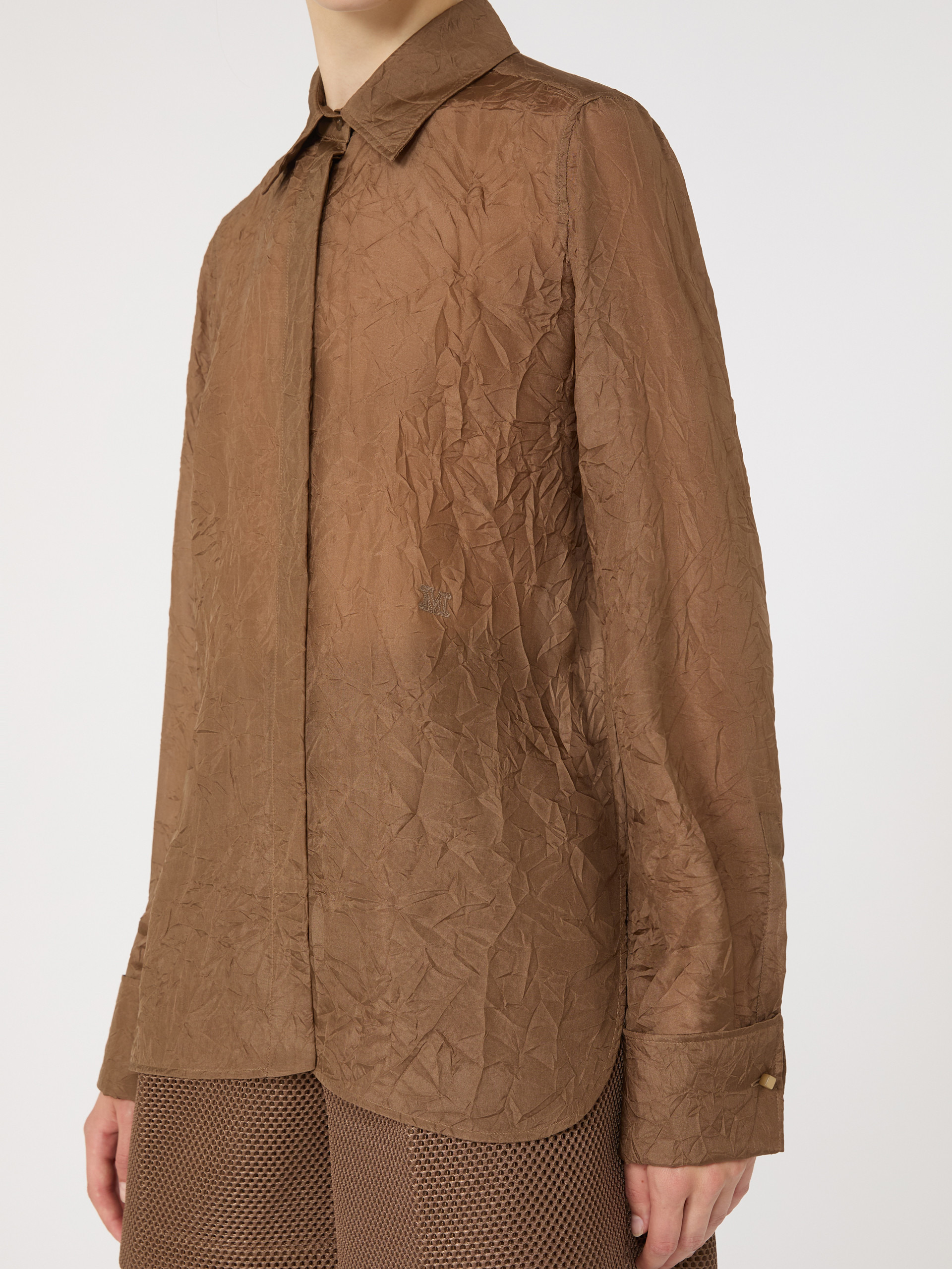 ELOISA Silk canvas shirt - 5