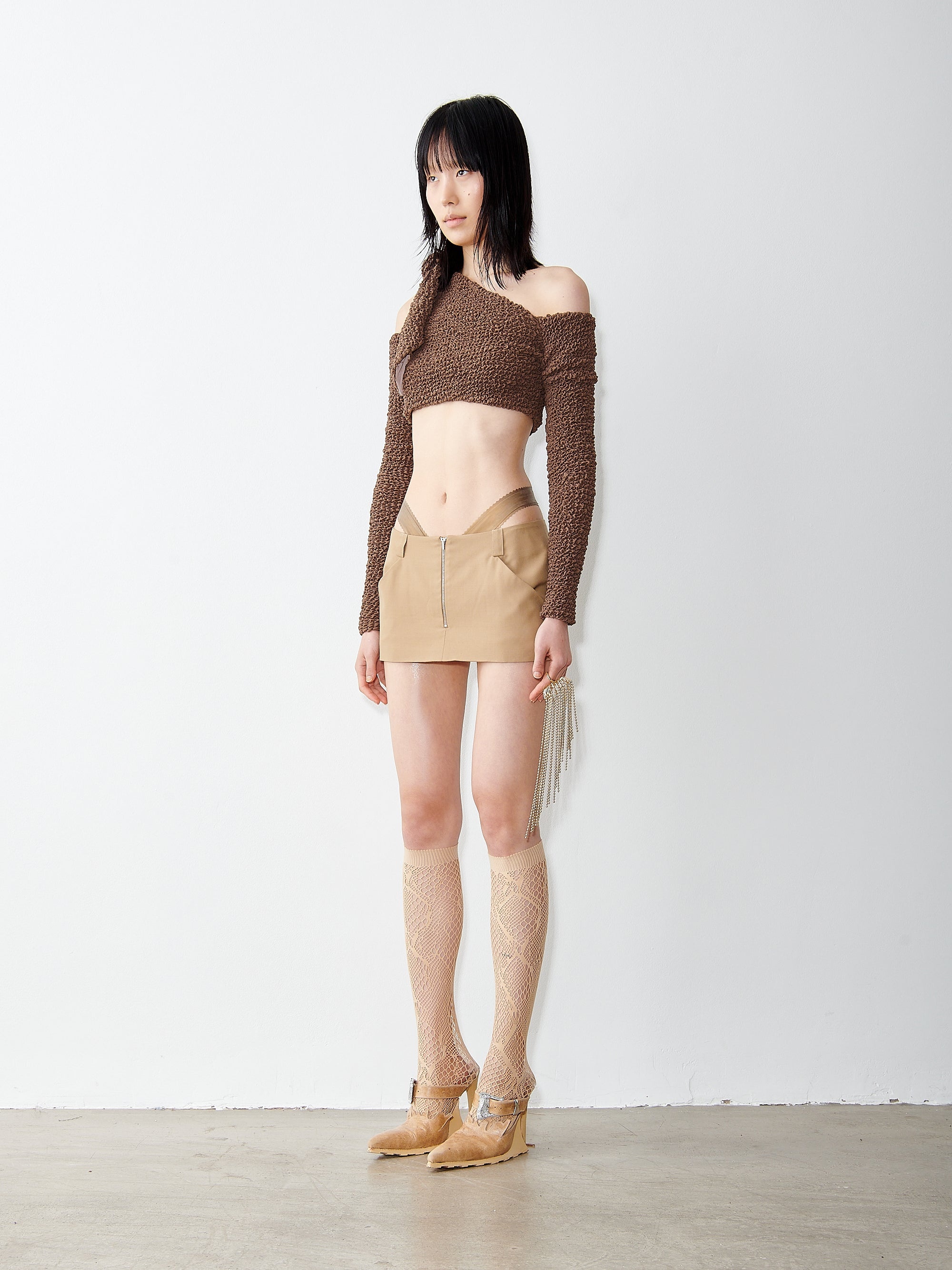 ALBA MINI SKIRT CAMEL - 3