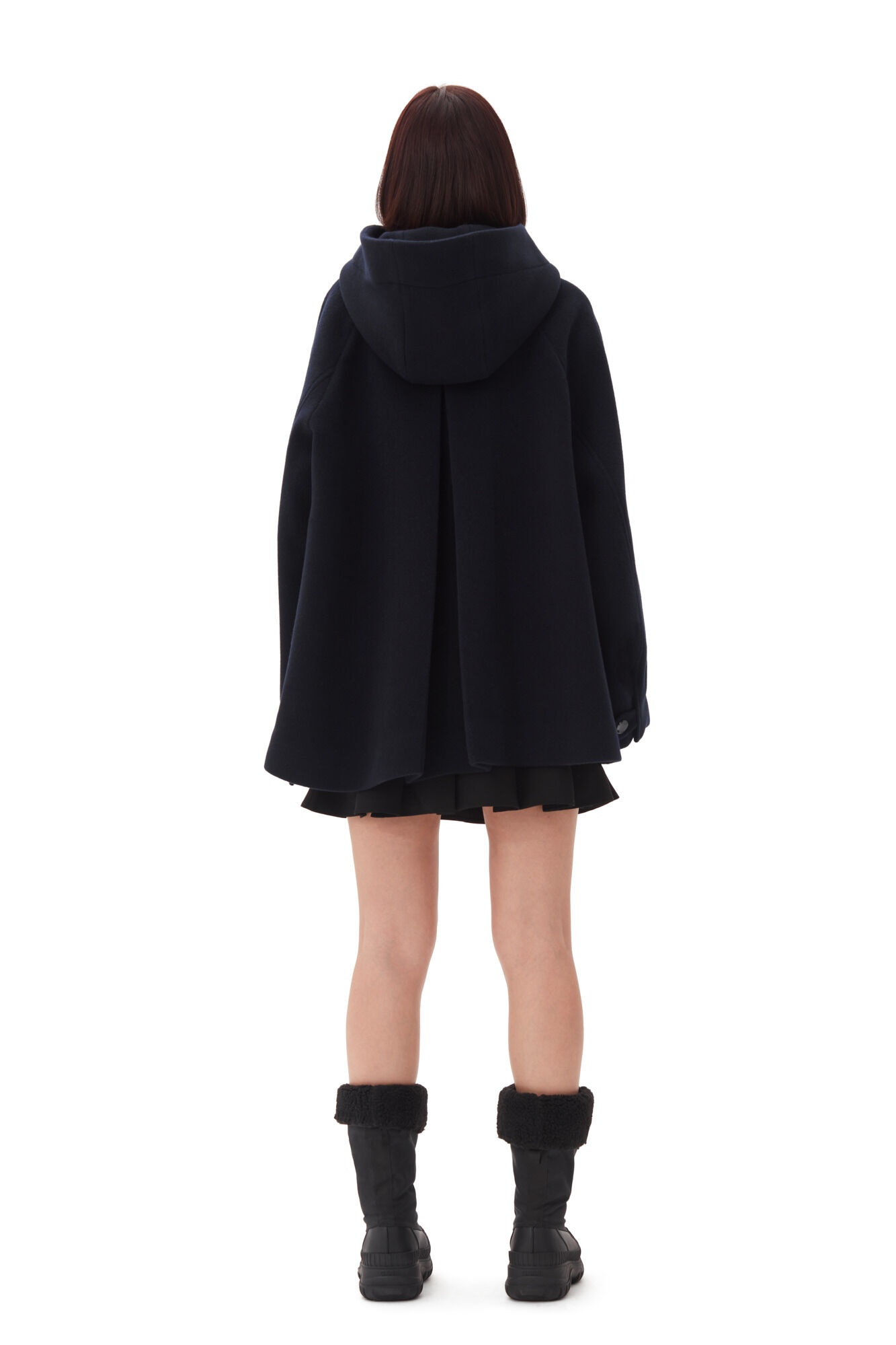 BLACK MIDI JACKET - 4