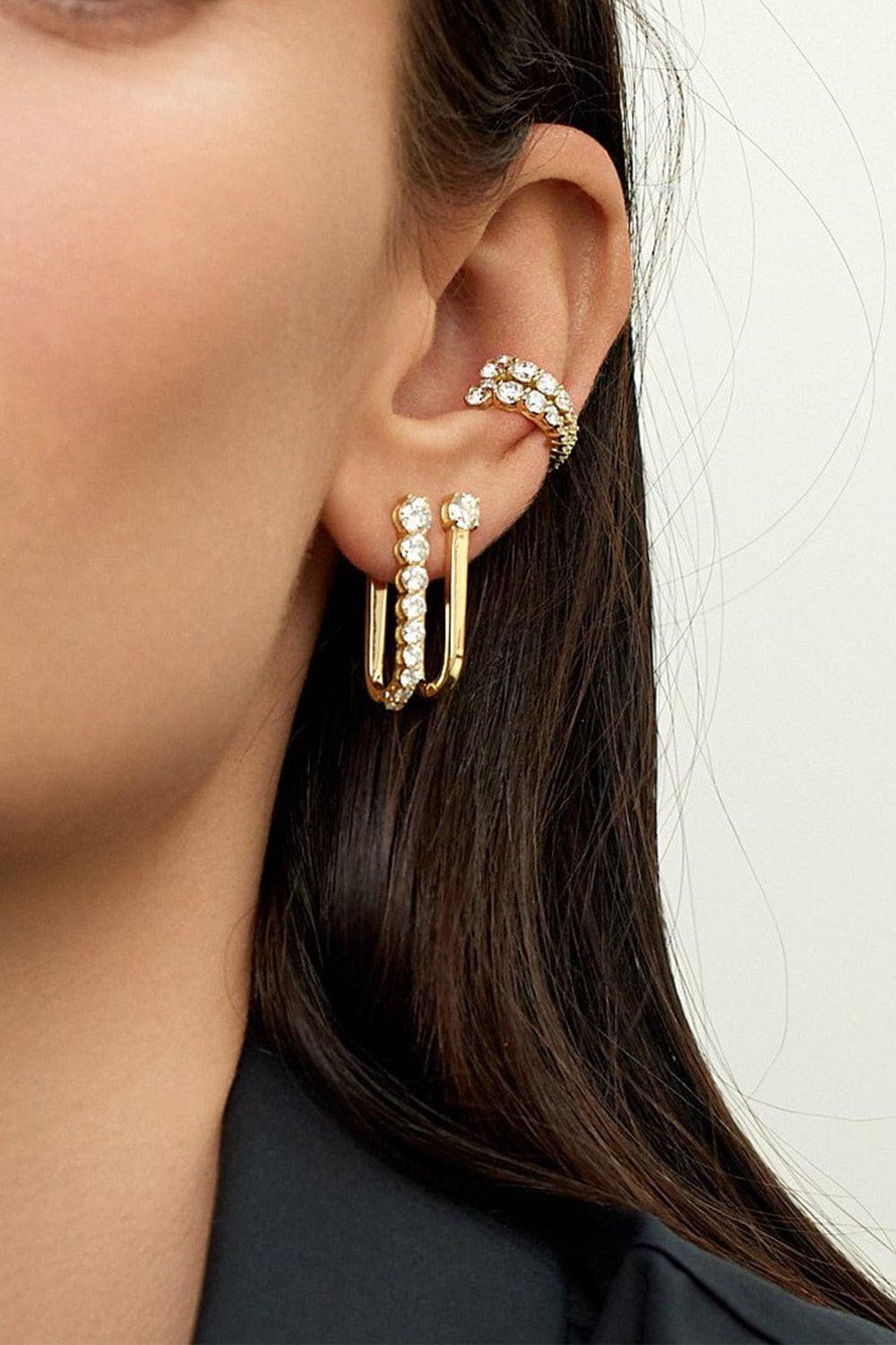 Aria U Hoop Earrings - 2