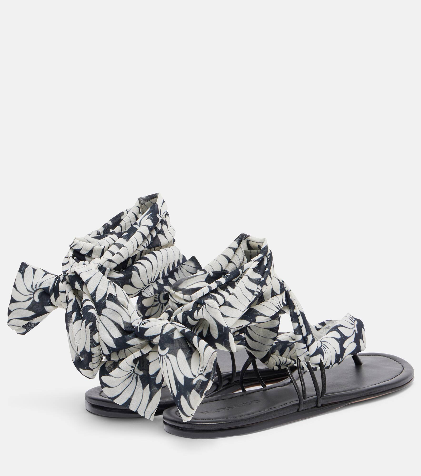 Floral thong sandals - 2