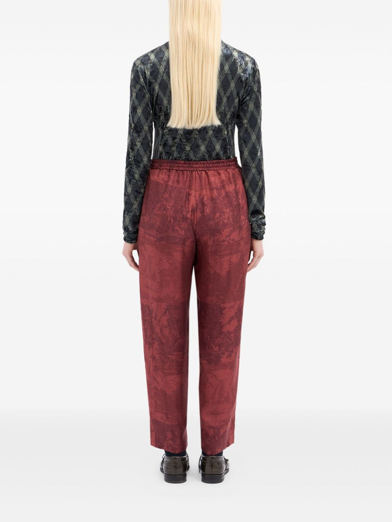 landscape-print drawstring-waist trousers 3