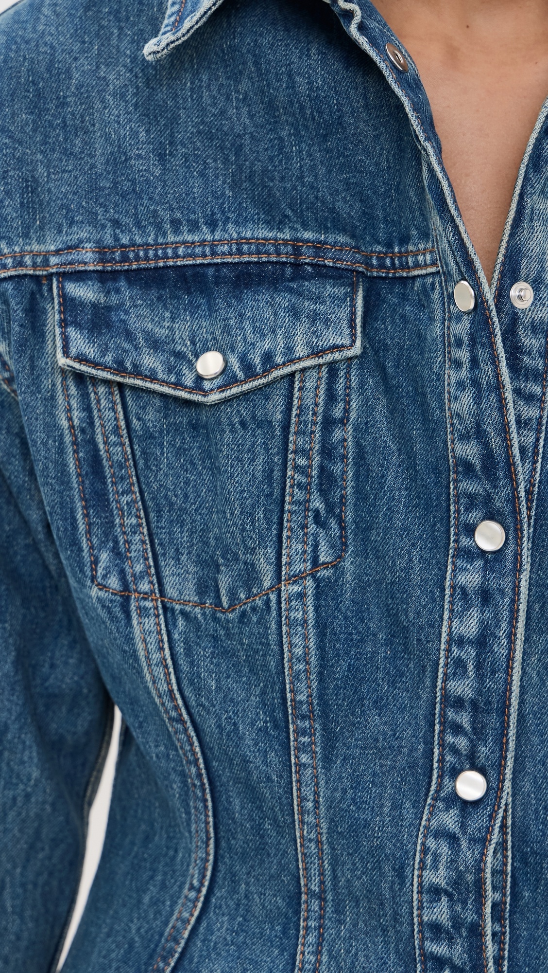 Denim Contour Jacket - 5