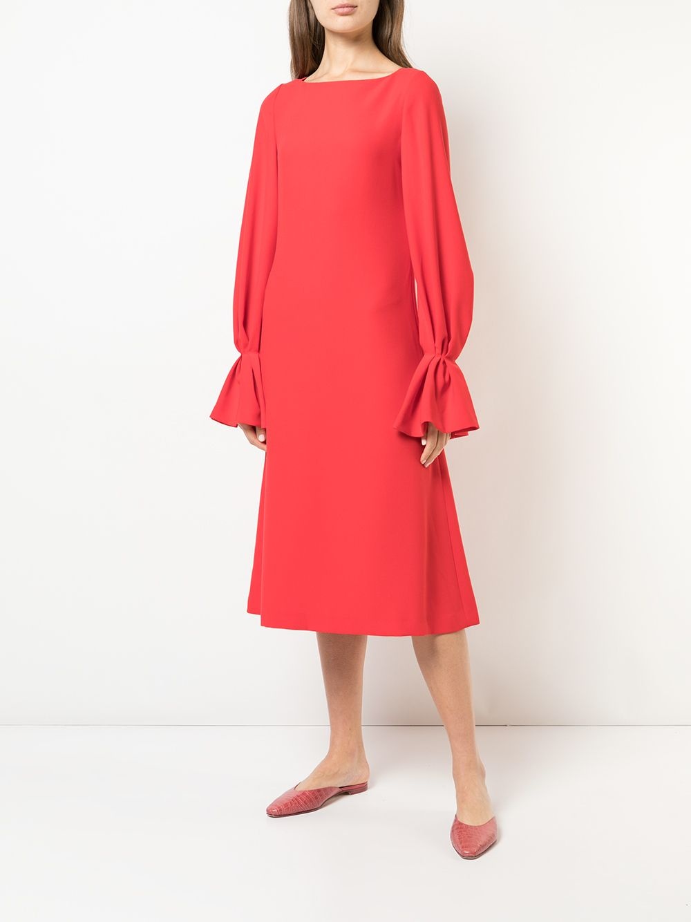 long-sleeved loose dress - 2