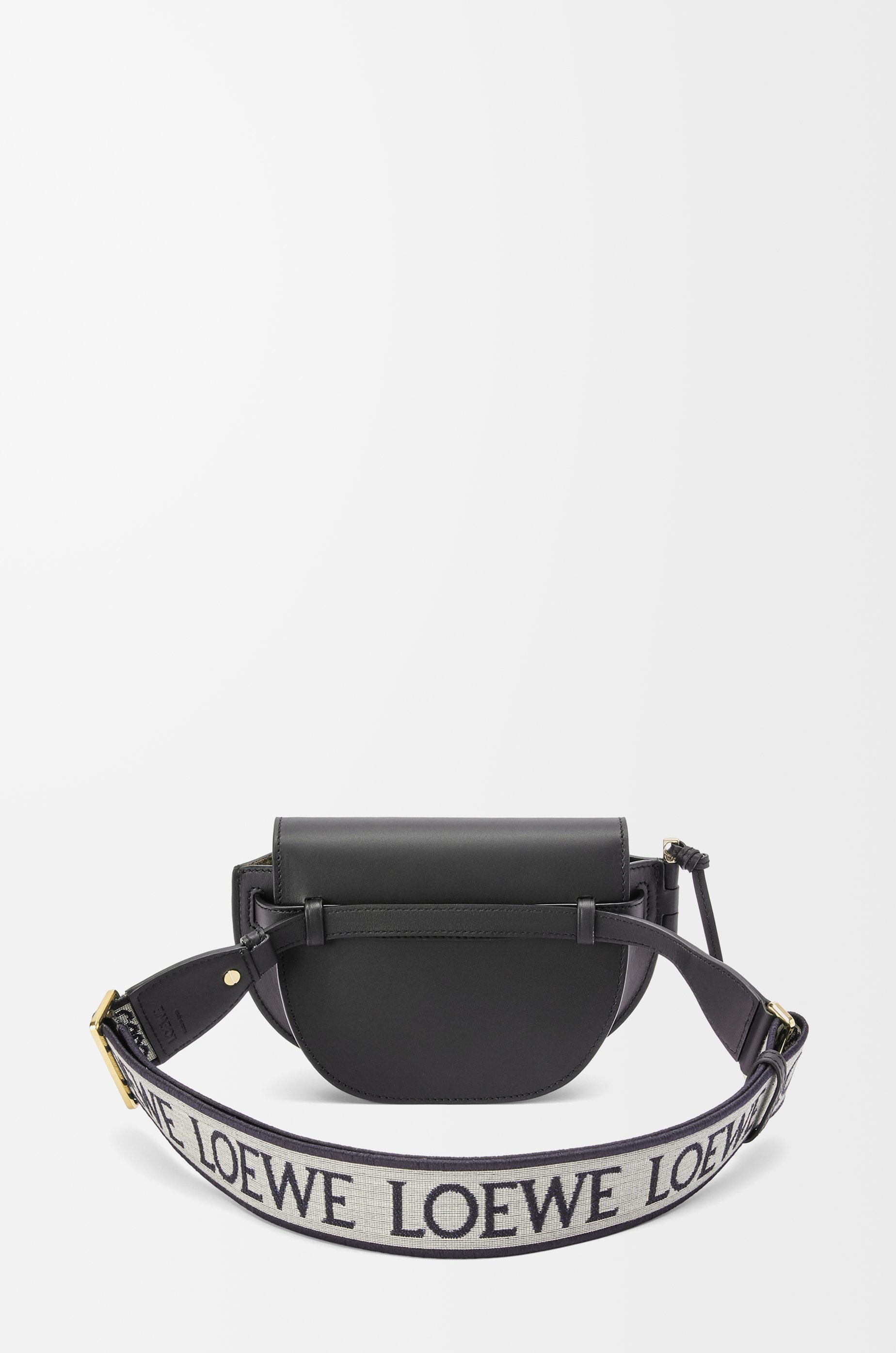Mini Gate Dual bag in soft calfskin and jacquard - 5