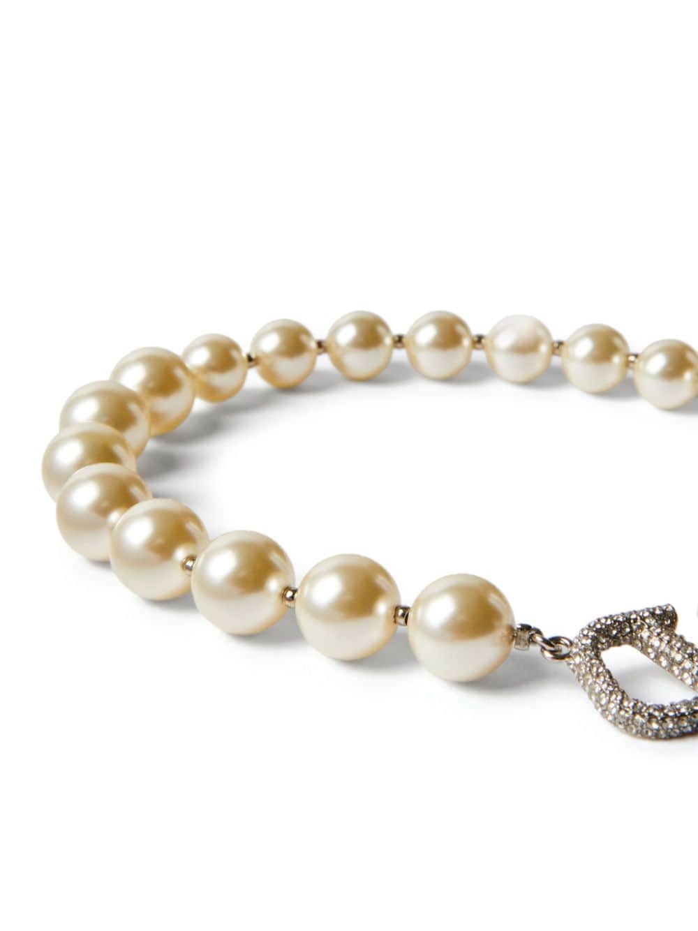 VLogo Signature pearl necklace - 3