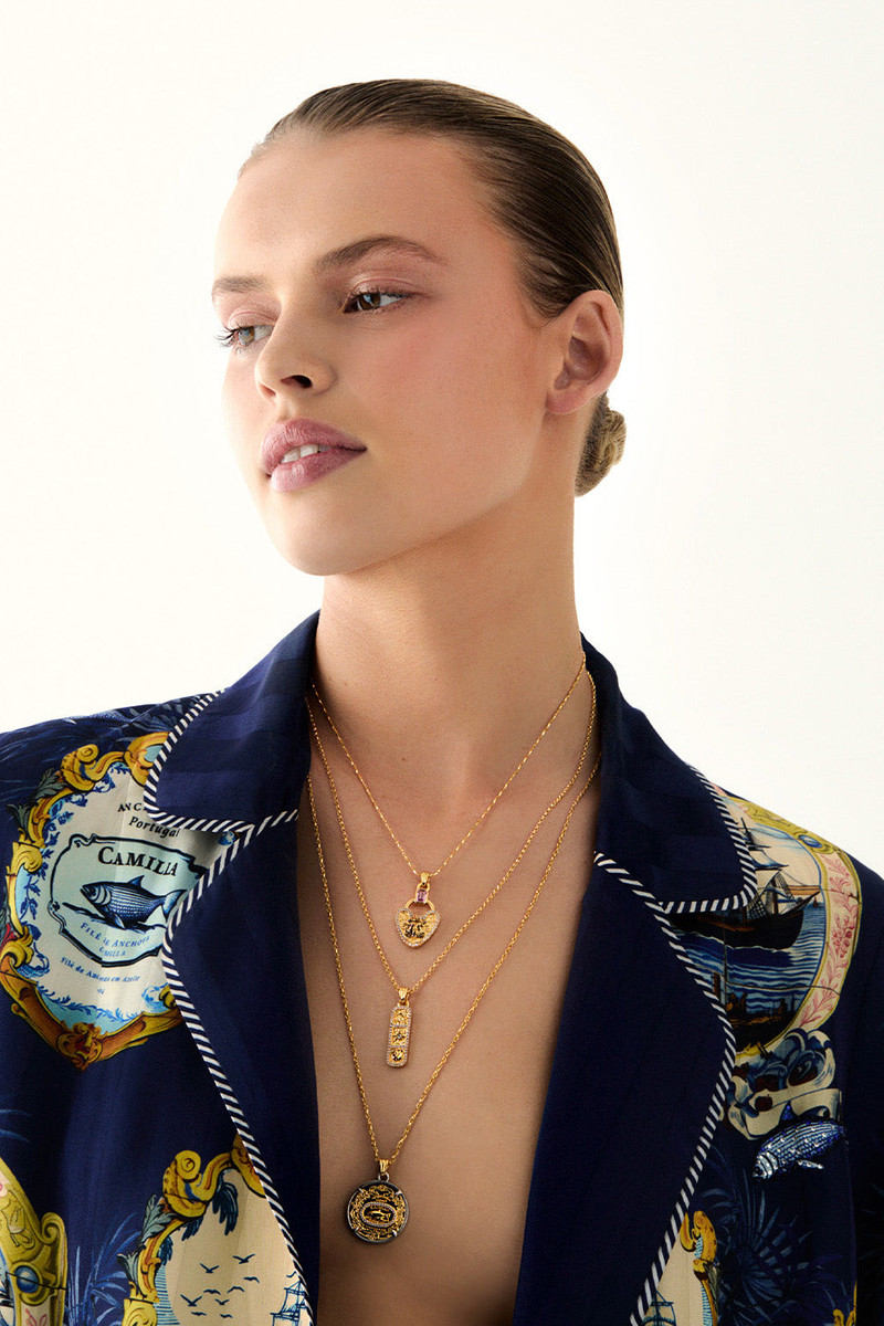 CAMILLA LOCKETS LOADED MULTI CHAIN NECKLACE outlook
